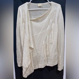 BKE’s Daytrip Crème wrap Cardigan with Tassles